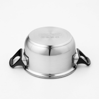 Кастрюля из нержавеющей стали Доляна &laquo;Чёрная ночь&raquo;, 1,5 л, с крышкой