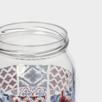 Банка стеклянная для сыпучих продуктов &laquo;Мозаика&raquo;, 1 л