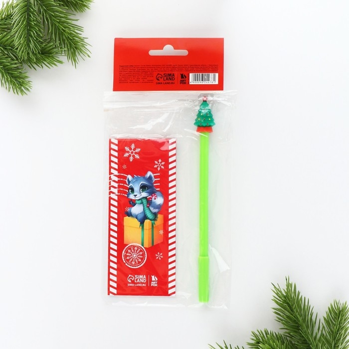 Подарочный набор новогодний, блокнот и фигурная ручка &laquo;Тепла и уюта в новом году&raquo;