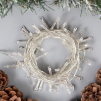 Гирлянда «Нить» 5 м, IP20, прозрачная нить, 50 LED, свечение мульти, 8 режимов, 220 В Гирлянда «Нить» 5 м, IP20, прозрачная нить, 50 LED, свечение мульти, 8 режимов, 220 В