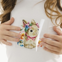 Карнавальный набор &laquo;Зайчишка&raquo;, ушки, хвостик, бабочка, термопринт