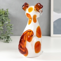 Сувенир стекло "Щенок" 19х12 см