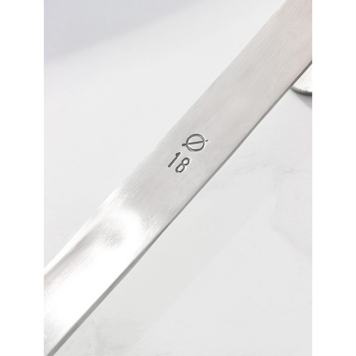 Шумовка цельнотянутая из нержавеющей стали Доляна &laquo;Индия&raquo;, 59&times;18 см, толщина 3 мм