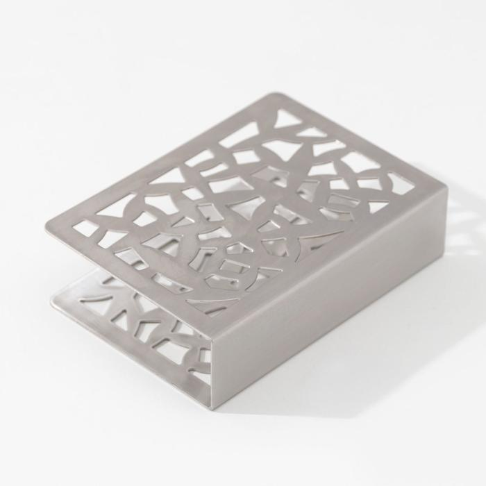 Салфетница из нержавеющей стали &laquo;Витрина&raquo;, 12,5&times;3,2&times;8,5 см