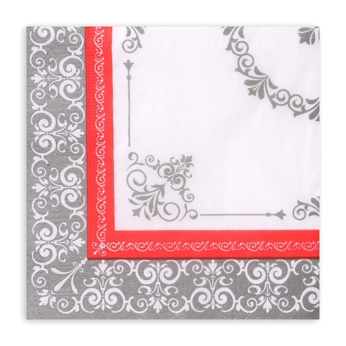 Новогодние салфетки бумажные Pero Prestige &laquo;Аврора&raquo;, 3 слоя, 33х33 см, 20 шт