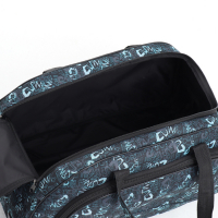 Сумка дорожная на колёсах, отдел на молнии, наружный карман, цвет чёрный Сумка дорожная на колёсах, отдел на молнии, наружный карман, цвет чёрный