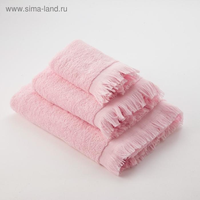 Полотенце махровое LoveLife Fringe 70х130 светло-розовый, 100% хлопок, 360 г/м2 Полотенце махровое LoveLife Fringe 70х130 светло-розовый, 100% хлопок, 360 г/м2