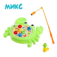 Рыбалка заводная &laquo;Крабик&raquo;, 8 рыбок, с удочкой, МИКС
