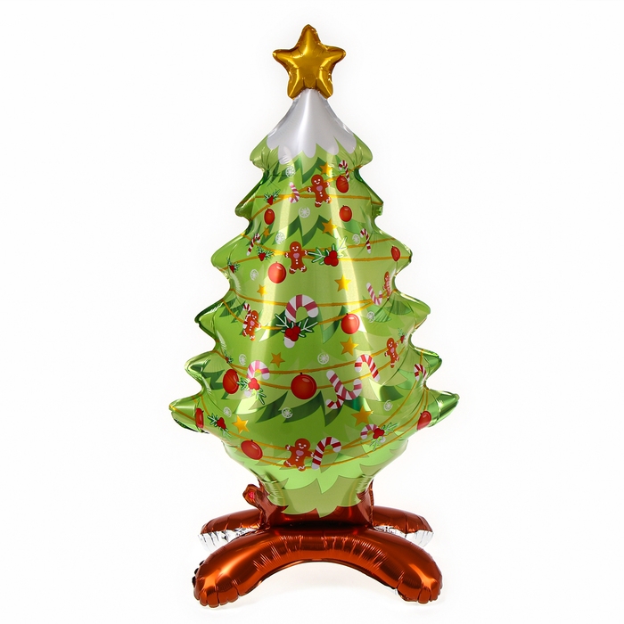 Шар фольгированный 48" &laquo;Новогодняя ёлка&raquo;, на подставке