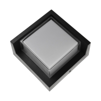 Светильник фасадный &laquo;Сити&raquo;, FSD-054, 10 Вт, 3000К, квадрат, IP65, 220 В, пластик, черный