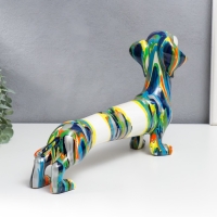 Сувенир полистоун "Такса" подтёки краски 22,5х11х43 см