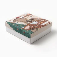 Набор подарочный "Еноты" полотенце и акс (4 предм)