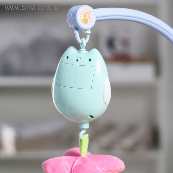 Мобиль музыкальный на кроватку &laquo;Совушка 1&raquo;, работает от батареек