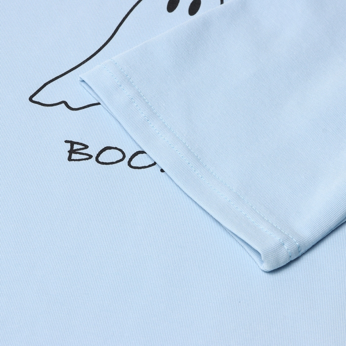 Футболка детская MINAKU: Exclusive print, цвет голубой, рост 116 см