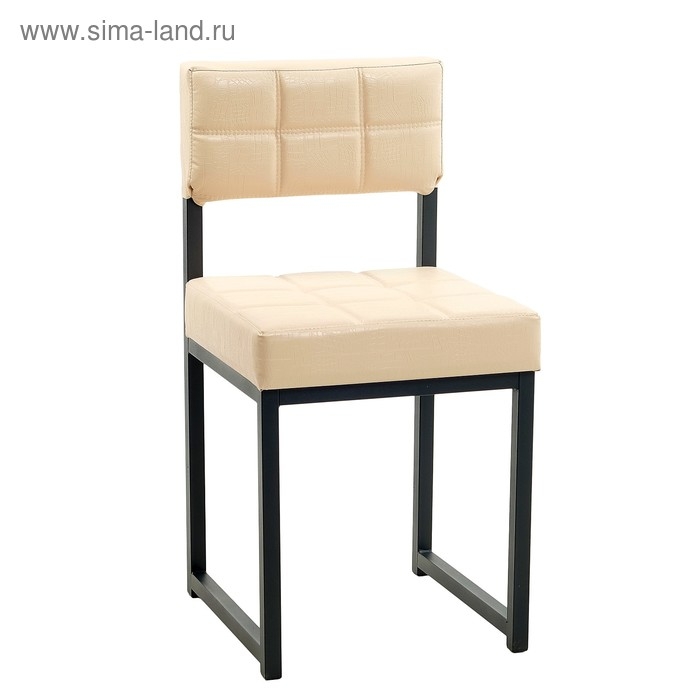 Стул Стул "Лофт 3", Черный/Молочная рептилия