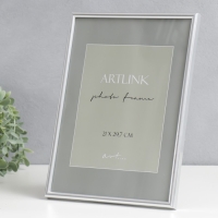 Фоторамка пластик "Decoline" 21х29,7 см, (A4) серебро