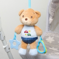 Подвеска мягкая «Мишка», погремушка, прорезыватель, на кроватку, коляску, Mum&Baby Подвеска мягкая «Мишка», погремушка, прорезыватель, на кроватку, коляску, Mum&Baby