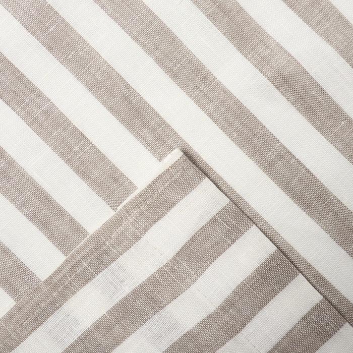 Комплект штор для кухни Этель "Soprano" 140х180 см-2 шт, подхваты 2 шт, лен 100%,180гр/м2