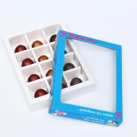 Коробка для конфет, 12 шт, "Любовь-это&hellip;", голубая, 19 х 15 х 3,6 см