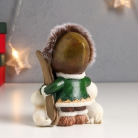 Сувенир полистоун "Малыш и морские котики - Север" 11х6х8,3 см