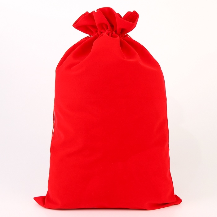 Подарочный мешок Деда Мороза &laquo;Счастья полный мешок&raquo;, красный бархат, 60 х 40см