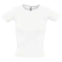 Футболка женская с круглым вырезом Lady 220 белая, размер XL