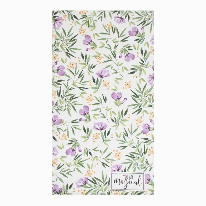 Набор подарочный Leaves: полотенце, варежка-прихватка, кисть, лопатка, венчик