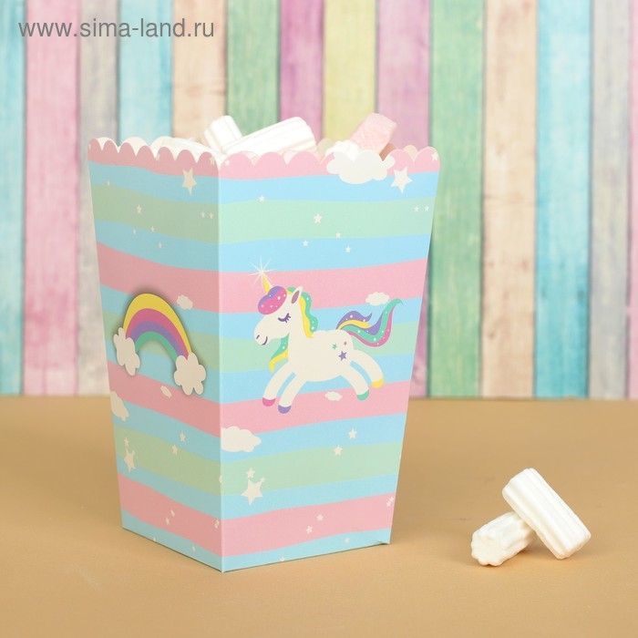 Снек-бокс «Единорог», набор 6 шт. Снек-бокс «Единорог», набор 6 шт.