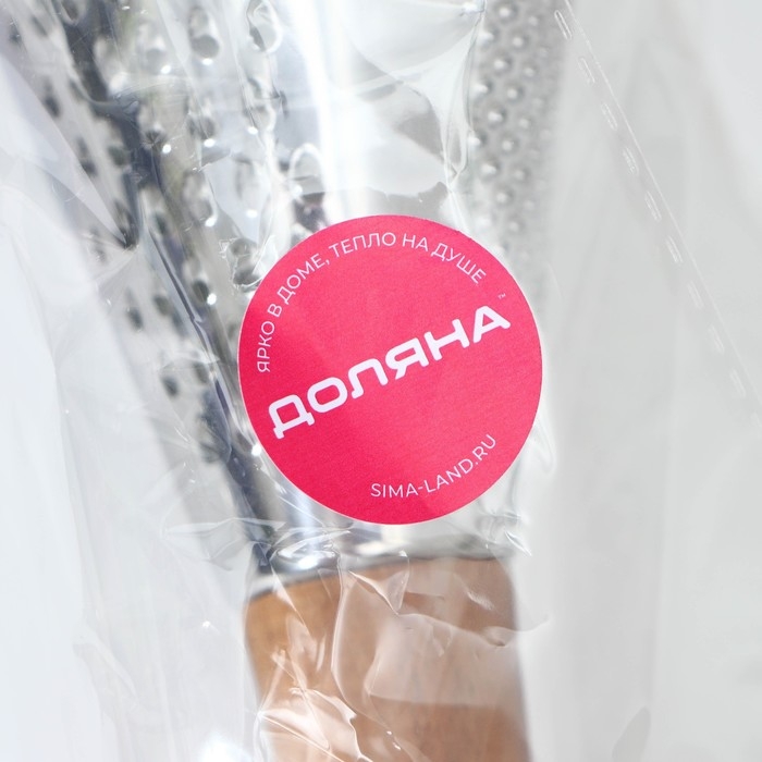 Тёрка Доляна Forest, 24&times;11,5 см, силиконовое основание, цвет чёрный, коричневый