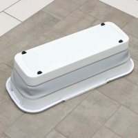 Ведро для уборки складное, 63&times;25&times;20 см (дно 53&times;17 см), цвет серый