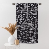 Полотенце махровое Этель ЧБ &laquo;Змея&raquo;, пестроткань, 30х60 см