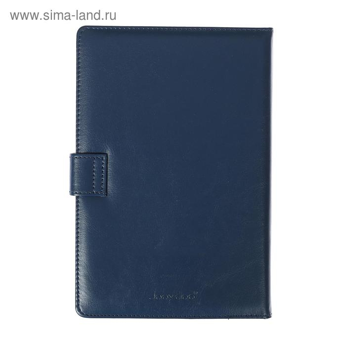 Ежедневник недатированный А5,100 листов в клетку, с хлястиком, обложка ПВХ, МИКС