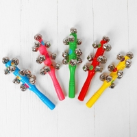 Погремушка с бубенцами &laquo;Смайлики&raquo;, цвета МИКС