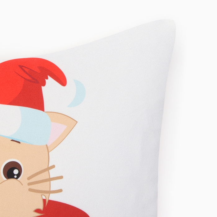 Новый год. Чехол на подушку Этель Новогодняя чашка 40х40см,100% п/э Новый год. Чехол на подушку Этель Новогодняя чашка 40х40см,100% п/э