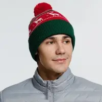 Шапка Mirakler, красная с зеленым
