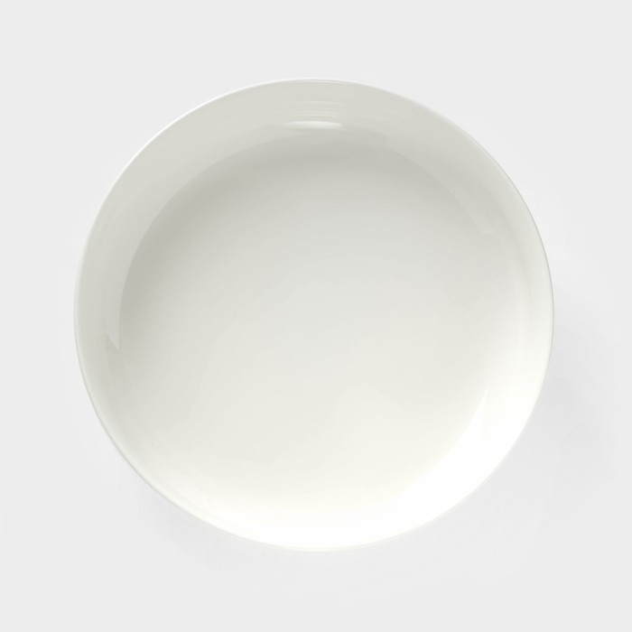 Блюдо керамическое для фруктов, d=20,5 см, цвет белый Блюдо керамическое для фруктов, d=20,5 см, цвет белый