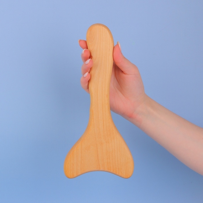 Массажёр гуаша, большой, 25,5 × 12 см, деревянный Массажёр гуаша, большой, 25,5 × 12 см, деревянный