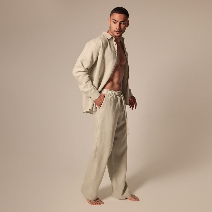 Костюм мужской домашний (рубашка с длинным рукавом и брюки) SL HOME р. S, светло-зеленый Костюм мужской домашний (рубашка с длинным рукавом и брюки) SL HOME р. S, светло-зеленый