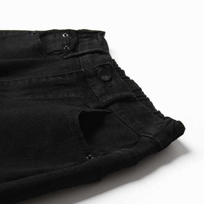 Джинсы для девочек, цвет чёрный, рост 128 см Джинсы для девочек, цвет чёрный, рост 128 см