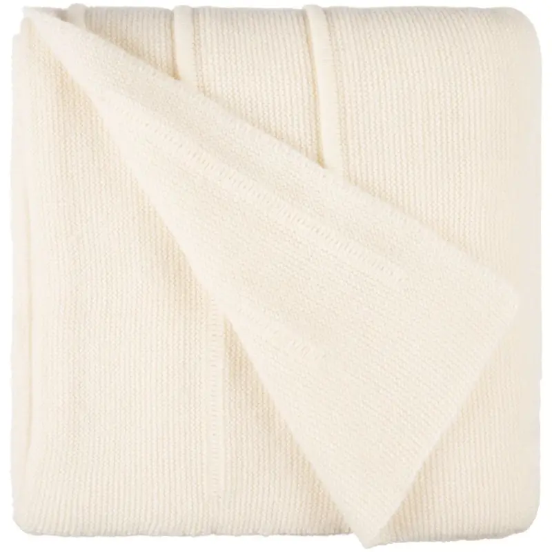 Плед Nessona Alpaca, белый (ванильный)