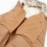 Конверт-кокон детский, цвет коричневый, рост 56-62 см