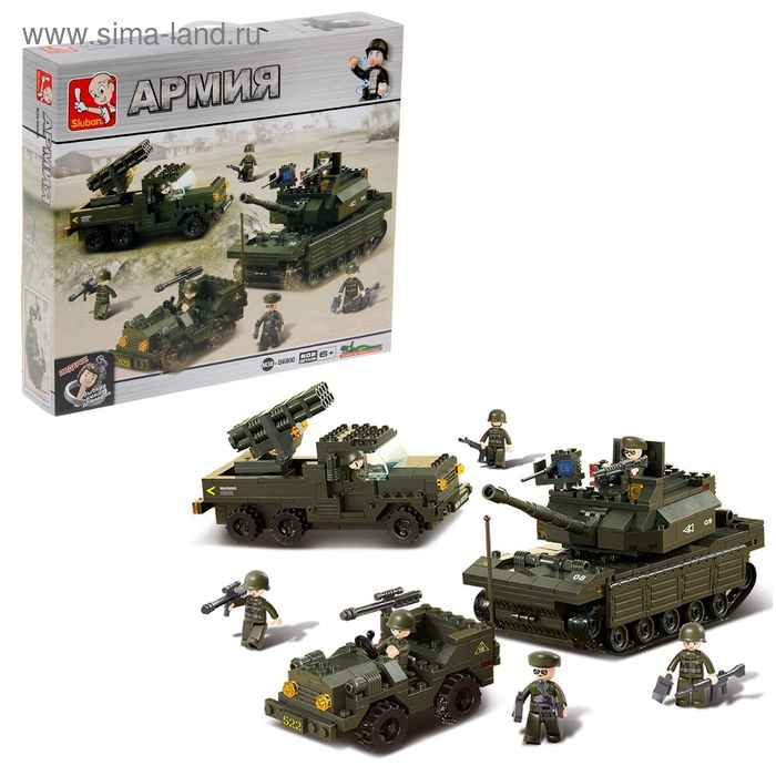 Конструктор &laquo;Боевая техника&raquo;, 602 детали