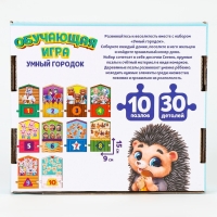 Досочки Сегена. Сортер деревянный для малышей &laquo;Умный городок. Формы, цвета, животные,счёт&raquo;