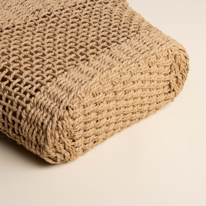 Сумка женская SL Home, ручное плетение, хлопок, длина ручек 18,5 см, 40&times;27 см