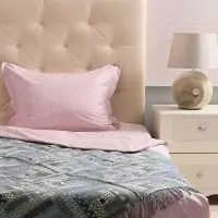 Плед Baltimora, синий с серым