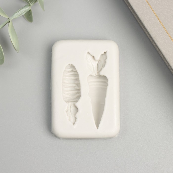 Молд силикон Молд силикон "Морковки" 2 предмета 1,2х4х6 см