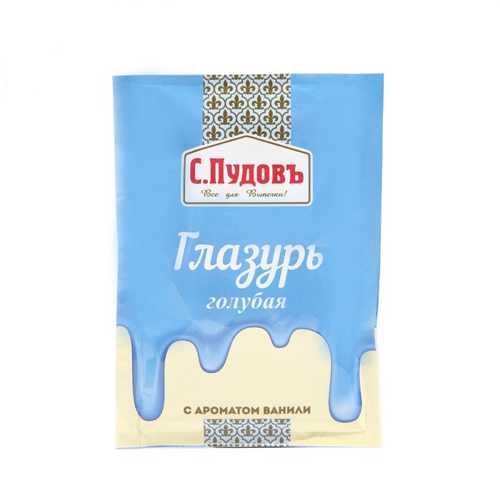 Сахарная глазурь &laquo;С. Пудовъ&raquo;, голубая, 100 г