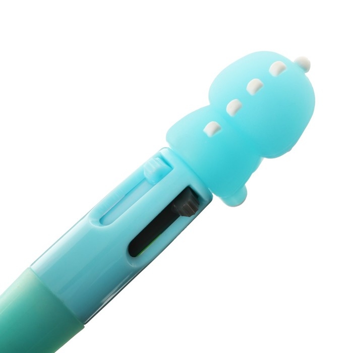 Ручка шариковая автоматическая 4-х цветная, мини, Ручка шариковая автоматическая 4-х цветная, мини, "Дракон", МИКС