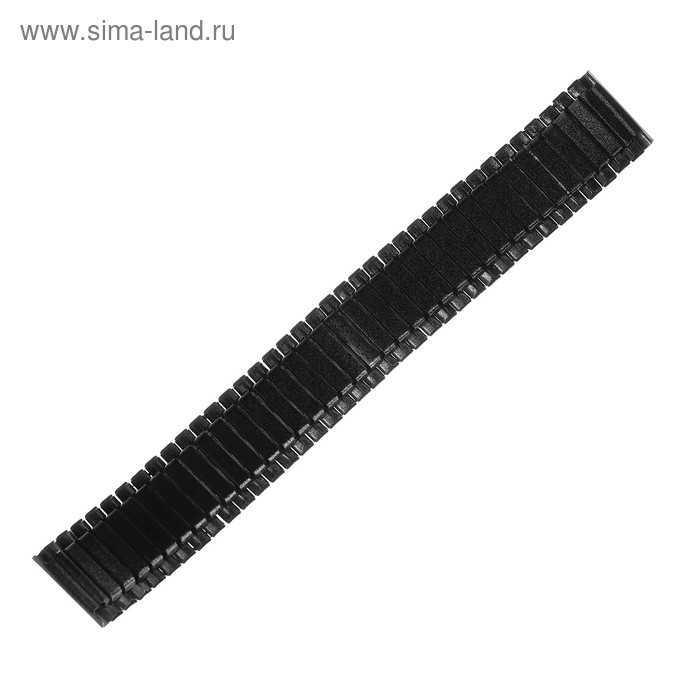 Ремешок для часов "Соломон", 20 мм, металл, l-15.5 см, черный