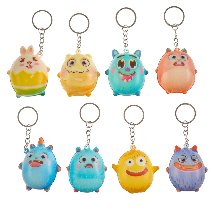 Мялка-сквиш &laquo;Зверёк&raquo;, на брелоке, цвет МИКС